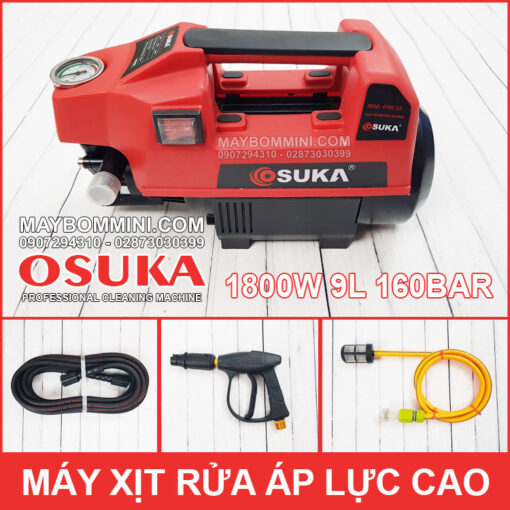 May Rua Xe Ap Luc Cao 220V 1800W 9L 160bar Suka