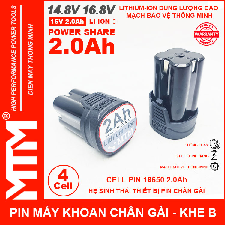 Pin May Khoan 16v8 2ah 4cell Khe B Chinh Hang Pin May Khoan 16v8 2ah 4cell Khe B Chinh Hang