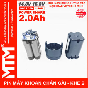 Cell Pin May Khoan 16v8 2ah 4cell Khe B
