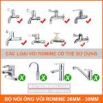 VOI ROMINE CO THE DUNG NOI ONG NUOC