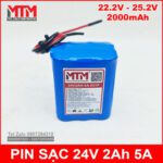 Pin 24v 2000mah 5A 6S