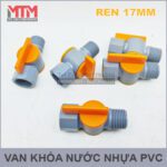 Van Khoa Nuoc Nhua Ren 17mm