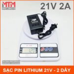 Sac Pin Li Ion 21v Tu Dong Chinh Hang