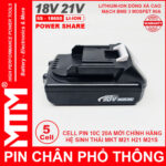 Pin Chan Pho Thong Makita 2Ah