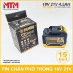 Pin Chan Pho Thong 21V 15cell 4500mAh 5C Hukan