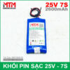 Pin Sac 25V 7S 65A 2600mah 7S1P