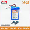 Khoi Pin 24v 7800mah 15A 6S3P MTM