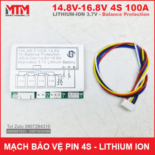 Mach Bao Ve Pin Lithium Ion 4S 100A Can Bang