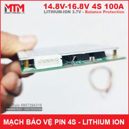 Mach Bao Ve Pin Lithium Ion 4S 100A Can Bang Chinh Hang