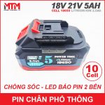 Pin May Khoan Chan Pho Thong Makita 18v 21V 10cell 5000mah Chong Soc Gia Re