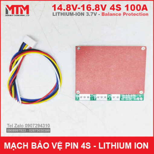 Gia Mach Bao Ve Pin Lithium Ion 4S 100A Can Bang