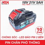 Gia Pin May Khoan Chan Pho Thong Makita 18v 21V 10cell 5000mah Chong Soc