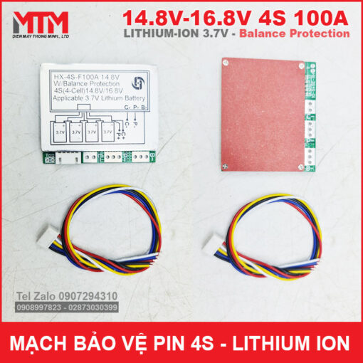Mach Bao Ve Va Can Bang Pin 3v7 4s 100a
