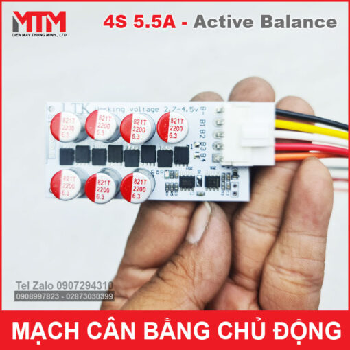 Tren Tay Mach Can Bang Chu Dong 4S Tu Loai Tot Active Balance Board LiFePo4 Li Ion Quick Balancer 18650 Lithium Equalizer Battery