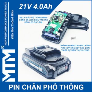 Pin 5 Cell 80A Co Den Bao Pin Dung Cho May Khoan May Mai May Siet Den Pin Quat Cell 21700 Lishen 4Ah