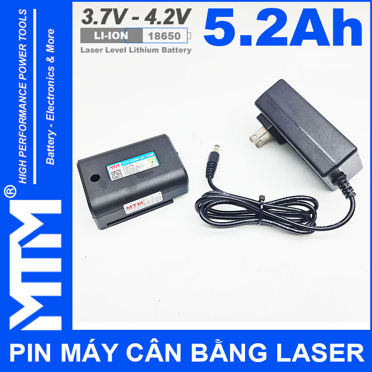 Pin May Ban Cot Can Bang Laser 5200mAh MTM Kem Sac Pin May Ban Cot Can Bang Laser 5200mAh MTM Kem Sac