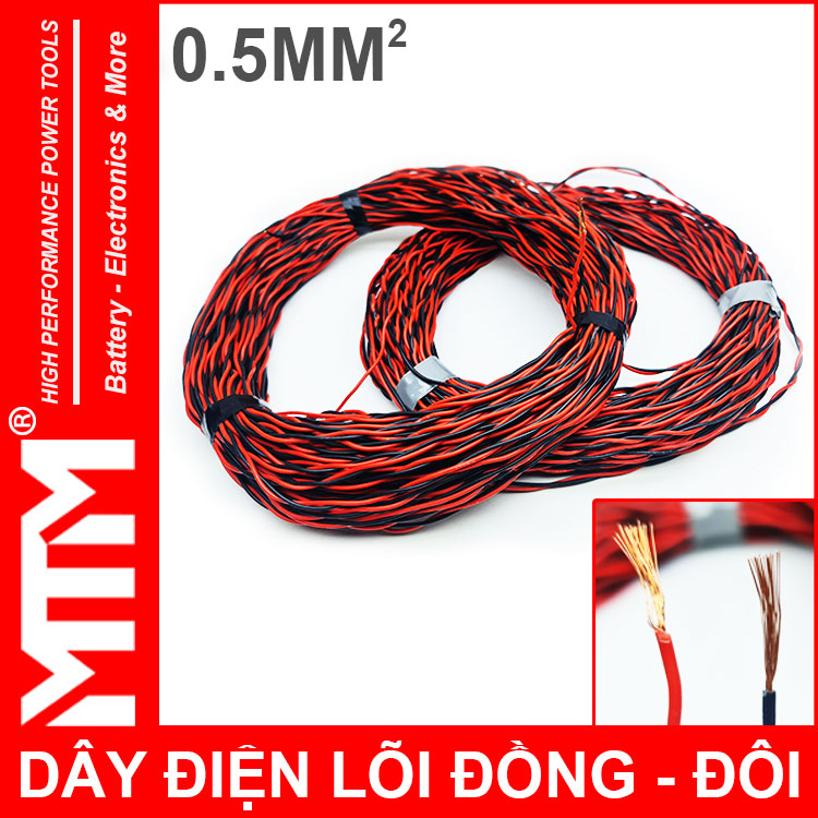 Day Dien Loi Donng Doi 05mm Day Dien Loi Donng Doi 05mm