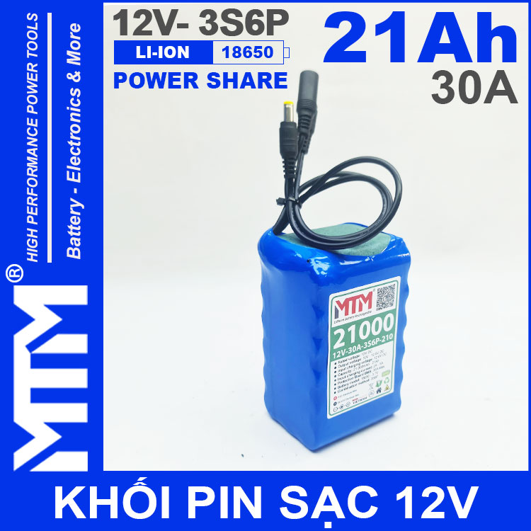 Pin 12V 30A 3S6P 18650 21Ah MTM Gia Re Chinh Hang Pin 12V 30A 3S6P 18650 21Ah MTM Gia Re Chinh Hang
