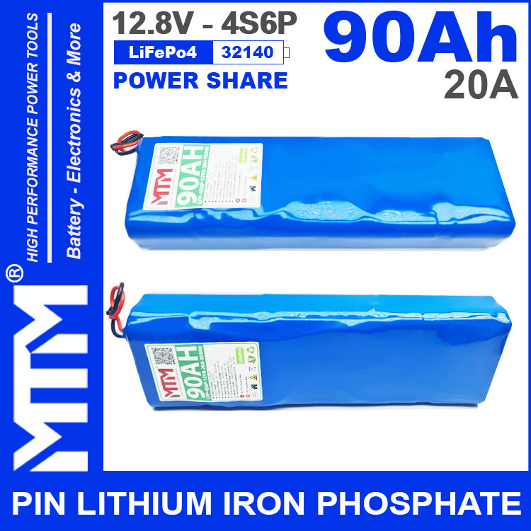 Pin 12v 90Ah 4S6P 20A MTM Pin 12v 90Ah 4S6P 20A MTM