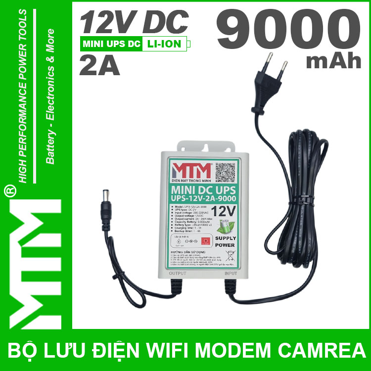 Bo Nguon Du Phong Wifi Modem Camera 12V 2A 9000mah Bo Nguon Du Phong Wifi Modem Camera 12V 2A 9000mah