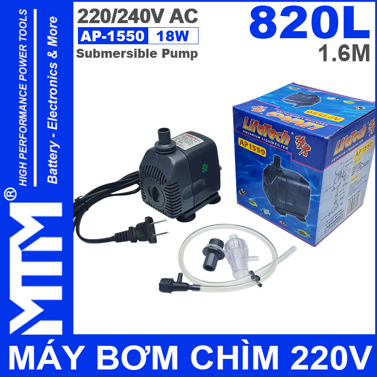 May Bom Chim 220V 820L AP1550 LifeTech May Bom Chim 220V 820L AP1550 LifeTech