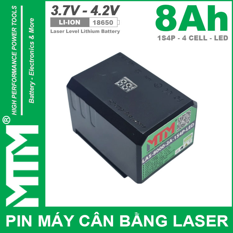 Pin May Ban Cot Can Bang Laser 1S4P 4 Cell 8000mah MTM LED Pin May Ban Cot Can Bang Laser 1S4P 4 Cell 8000mah MTM LED