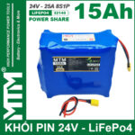 Pin 24V 15Ah 25A Pin Sat LiFepo4 32140 8S1P MTM