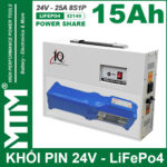 Pin 24V 15Ah 25A Pin Sat LiFepo4 32140 8S1P MTM Dai